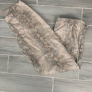 Brand new pair of python faux leather leggings